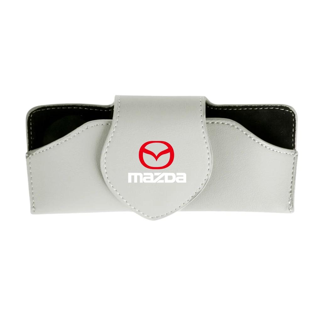 2025 Hot 1pc Car Glasses Case Sunglasses Protective Storage Box Clip For Mazda Axela Atenza MS Speed CX-3 CX-5 CX-8 demio MPS Ac