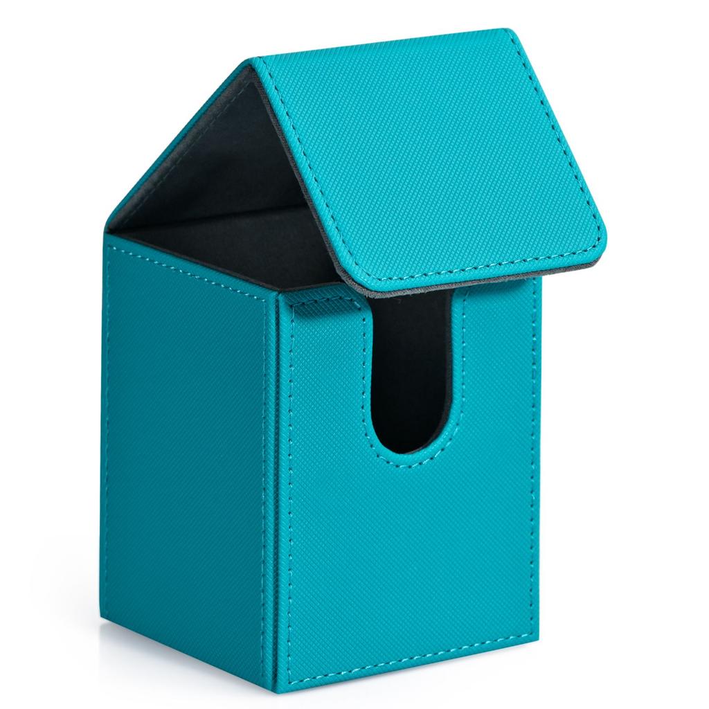 Коробка для колоды карт, Коробка для хранения карт вмещает 100+ карт в одинарных протекторах, Магнитная застежка из ПУ-кожи для карт Magic, карт TCG