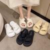 Manufacturer Cool Slippers 2024 Summer New Fashion Casual Platform Slippers Commuting Soft Bottom Trend Women's Slippers