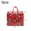5 шт. 33x25x17 см Рождественские подарочные пакеты с ручками для детской вечеринки, Упаковочные пакеты для конфет и подарков со снеговиком, Многоразовые нетканые пакеты TMZ