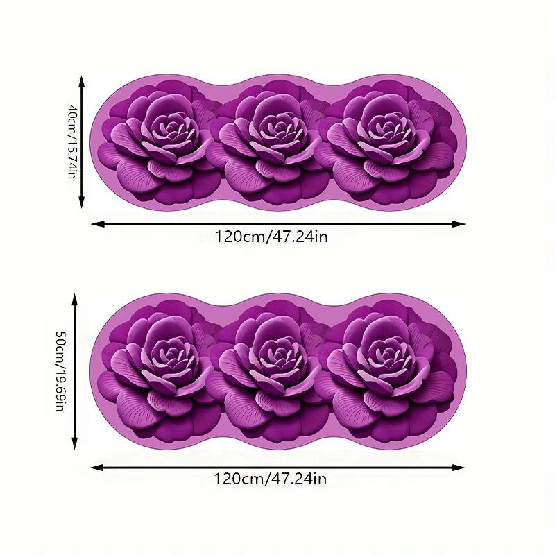 Нерегулярный 3D ковер с цветами, утолщенный, приятный к коже, прикроватный ковер, коврик для пола в гостиную, устойчивый к пятнам