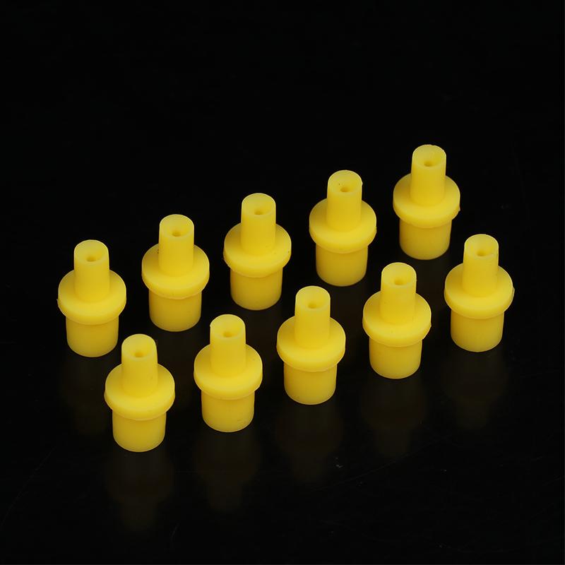 10Pcs Silicone Rubber Sleeve Connectors For Syringe Pumping Air Hollow Joint Part Connector Ciss Inkjet Cartridge Cleaning Tool