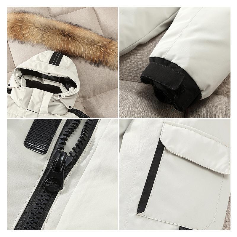 Мужская новая корейская пуховая куртка для бега, женская утолщенная зимняя куртка средней длины 2021, свободная пара, куртка Tide