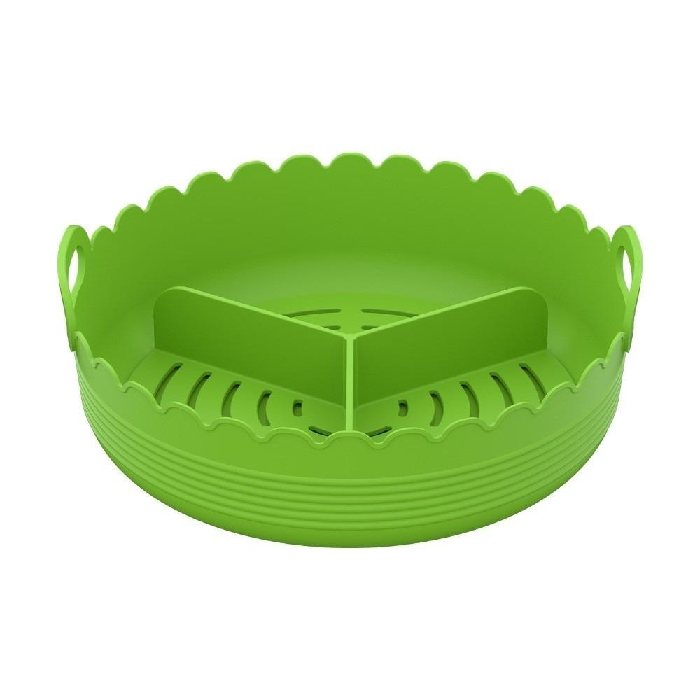 Non-stick 3 Grids Oven Tray Food-grade Divided Airfryer Basket Restaurant