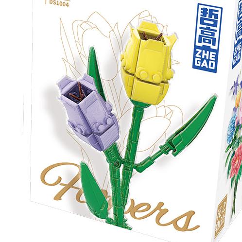 Flower Model Eternal Bouquet Building Blocks Creative Home Desk Plant Decoration Assemble Bricks Educational Toy Girl Kids Gifts