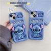Мультяшный чехол-подставка Stitch для iPhone 14/13/12/11 и 16/15 PROMAX - Защита от падений