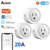 20a Tuya Wifi Smart Plug Socket Us Wireless Outlet With Power Monitor Timer Smart Life App Control Works With Google Home Alexa