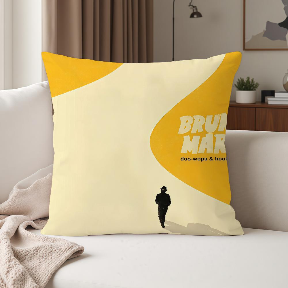 Singer BBruno Mars Pillow Case Suitable For Bedrooms Living Rooms Cars Home Decoration
