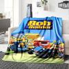 Bob the Builder Theme Printed Blanket - Perfect for Couch, Bed, Travel & Outdoor Use | Machine Washable, Cozy & Durable.