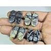 24-28MM Natural Picasso Jasper Matched Pair Oval Loose Gemstone 4Pair Lot A-589