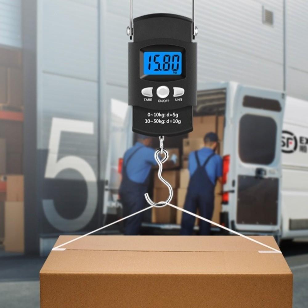 LCD Display Portable Hand Scale 50kg Capacity Digital Hanging Scale Airline Use