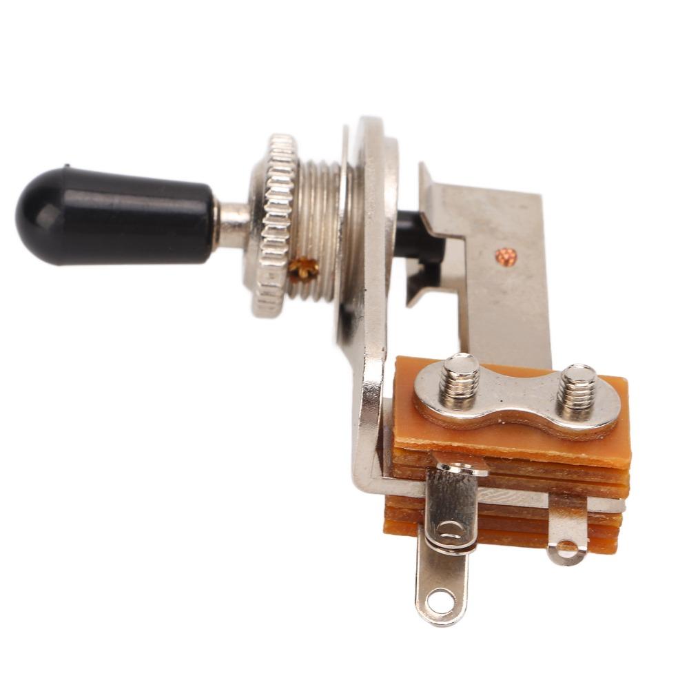 3 Way Toggle Switch Black Cap Guitar Parts Professional L-Shaped Switch For Electric Guitar