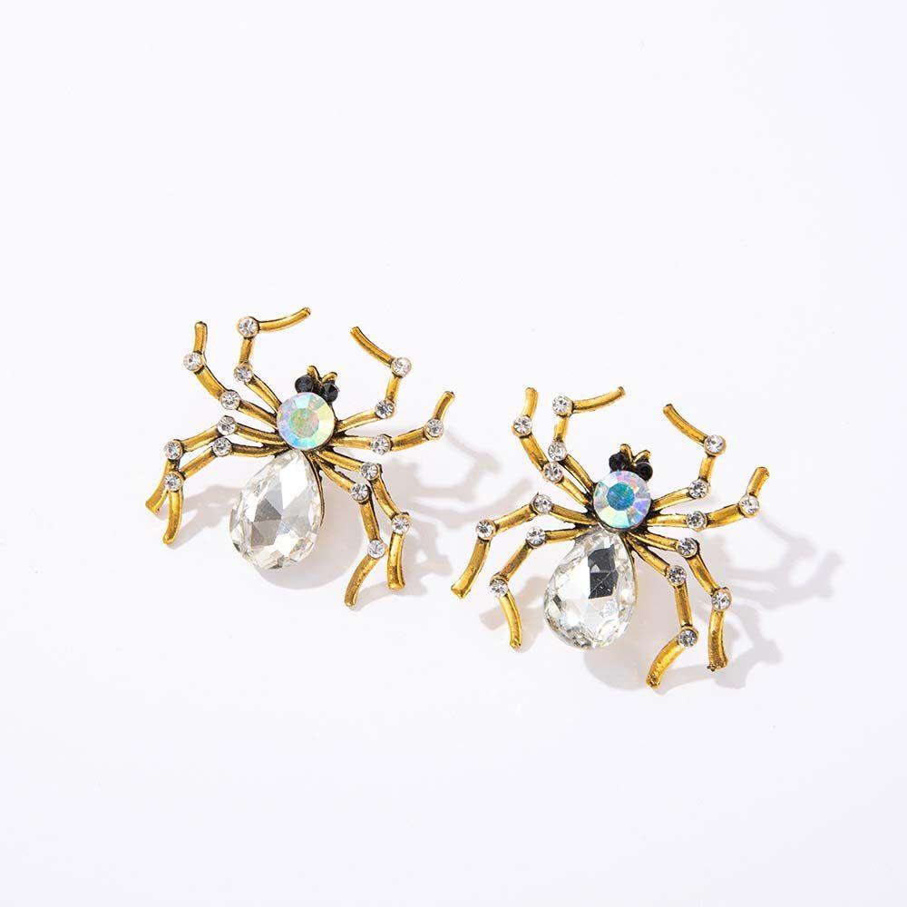 Spider Zinc Zinc Alloy Stud Earrings Party Jewelry Korean Style Dangle Earrings Women Halloween Earrings