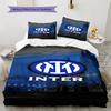 Логотип Inter Узорный Комплект Постельного Белья Одеяло Пододеяльник Наволочка Домашний Декор Подарок на День Рождения (1 пододеяльник + 2 наволочки, без наполнителя)
