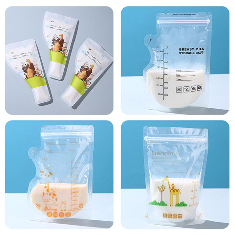 30 шт./упак. 150/240/250 мл, удобный носик для хранения грудного молока, одноразовый, небольшой емкости, мешок для хранения замороженного молока, не содержит бисфенол-А