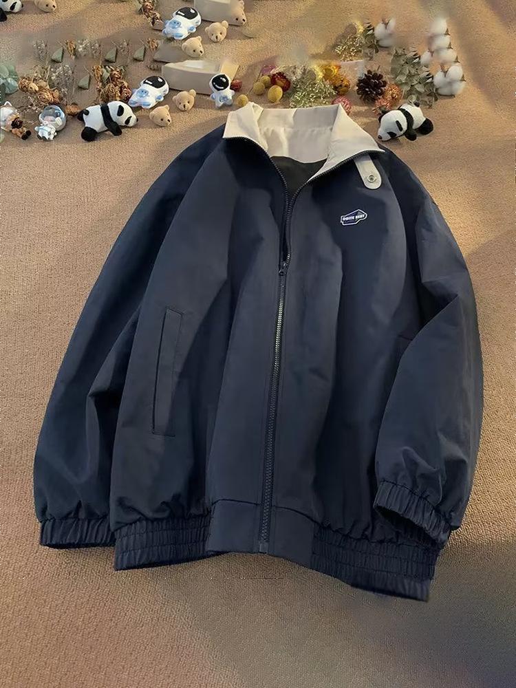 Бейсбольная куртка в американском стиле для мальчиков, новая весенне-осенняя, в стиле bf, свободная, тонкая куртка, повседневный топ
