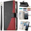 Кожаный чехол-книжка для Samsung Galaxy S26 S25 S24 Ultra S23 FE S22 S21 S20 Plus A17 A07 A16 A56 A36 A26 Кошелек с отделениями для карт