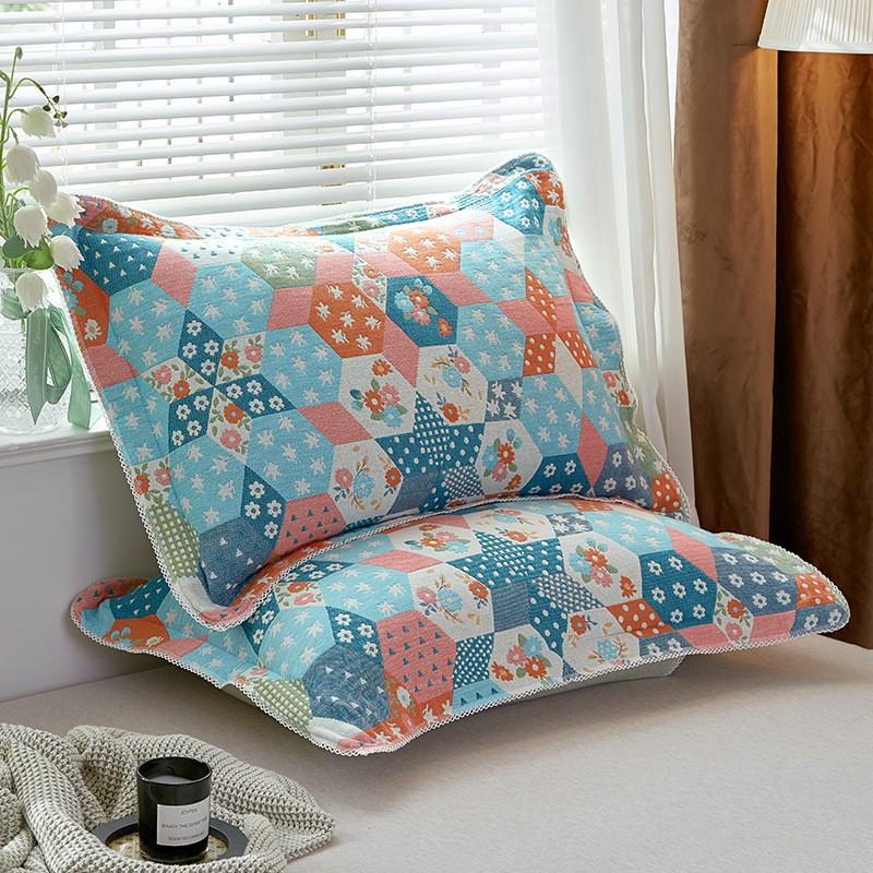 2 шт. 100% марля хлопок супер мягкая наволочка 50x75 см дышащая наволочка для пар декоративное постельное белье спальня домашнее использование