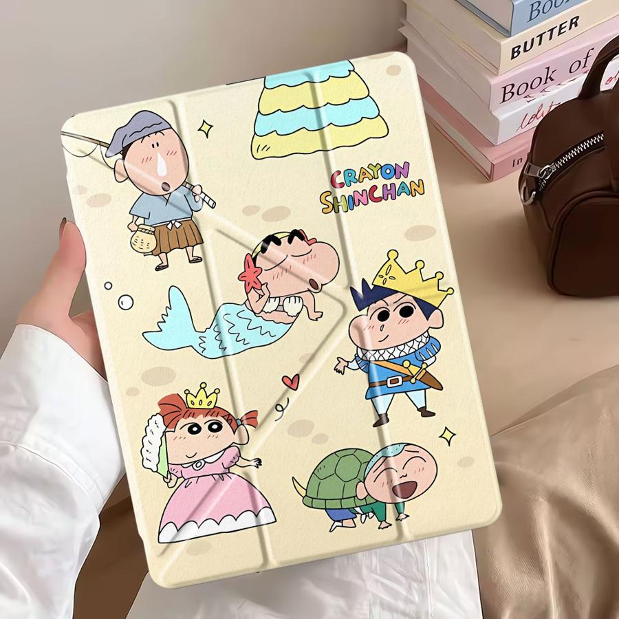 Tablet Case For iPad Air 4 5 M3 M2 1 2 M4 11inch Pro 2025 Mini 6 7 Pro 11th 10th 9th 8th 7th 12.9inch Holder Cover Cute Cra-yons