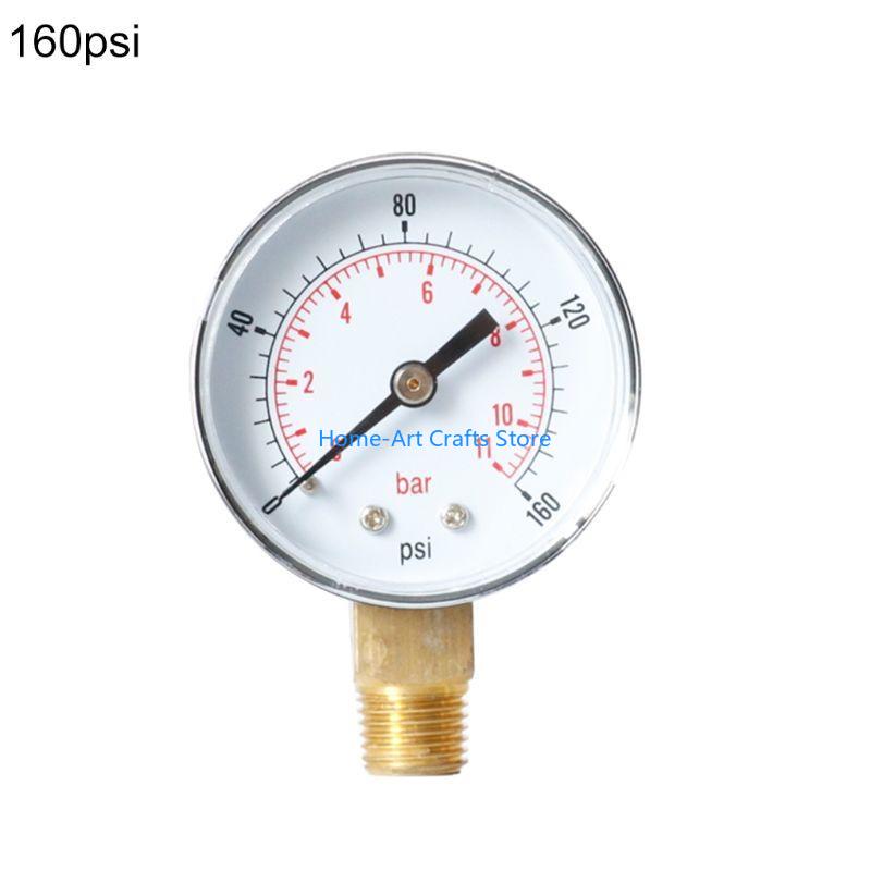Манометр Y3NA Y50 52 мм 1/4 BSPT Вертикальный 15,30,60,100,150,300 PSI Прочный