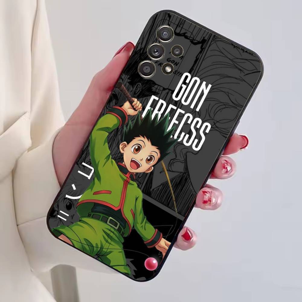 Japanese Manga H-Hunter Gon Freecss Phone Case For Samsung S25,S24,S21,S22,S23,S30,Ultra,S20,Plus,Fe,Lite,Note,10,Black Cover