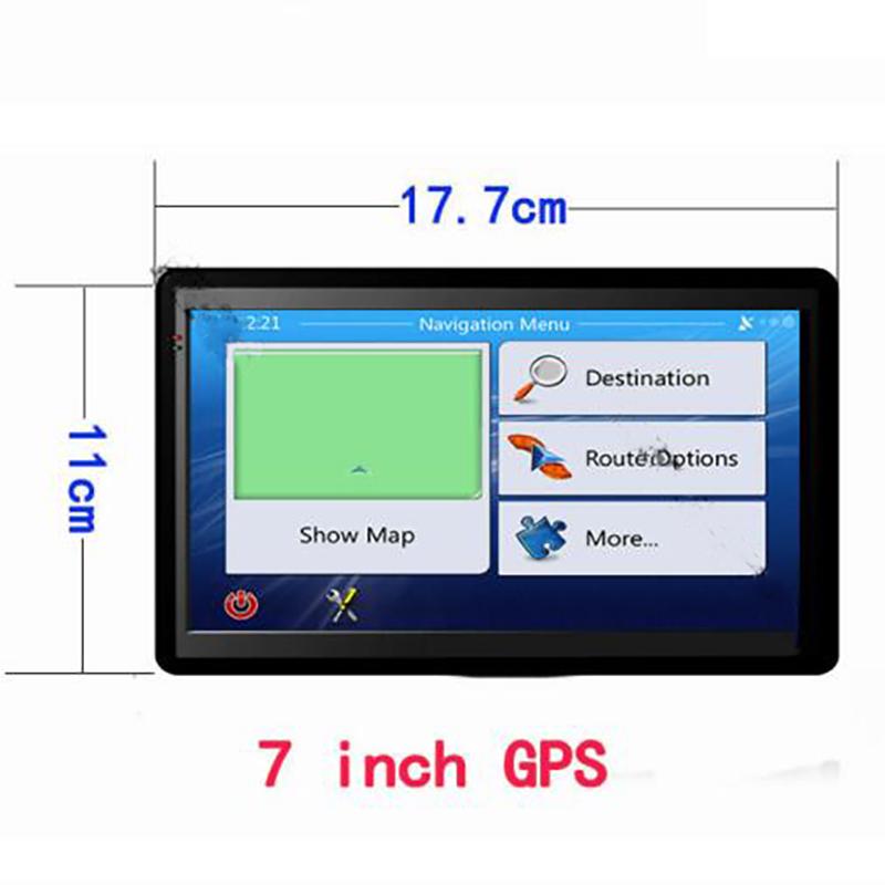 Malinaisi Новый 7-дюймовый автомобильный грузовик спутниковая навигация GPS-навигация 8 ГБ карты Европы сенсорный экран навигатор