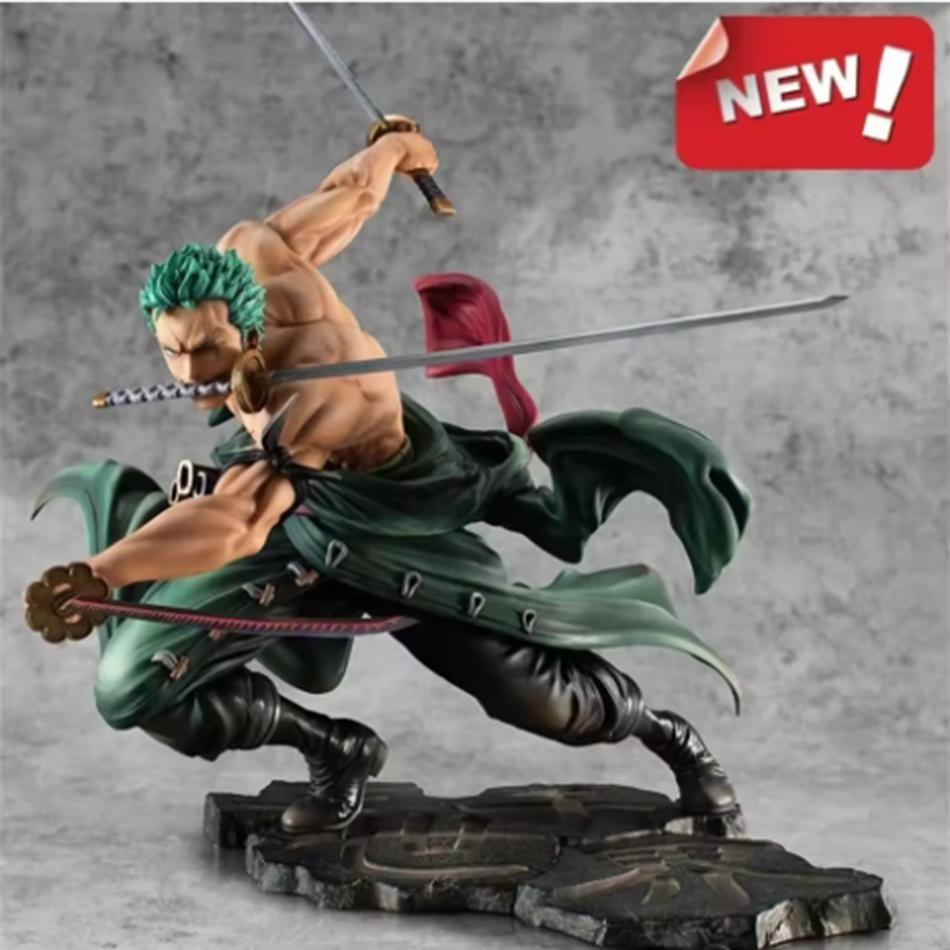 One Piece 10 см Фигурки Игрушки Аниме GK Ророноа Зоро Трехлезвийный Sa-maximum ПВХ Коллекционная фигурка Модель Куклы Подарки Ребенок