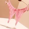 Кружевные стринги с открытой ластовицей большого размера - Сексуальное, кокетливое женское белье