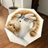 1PC cat milk Umbrella-8-Rib Reinforced, Automatic Open, Lightweight & Durable, Cute Fashion Accessory for Outdoor-P22