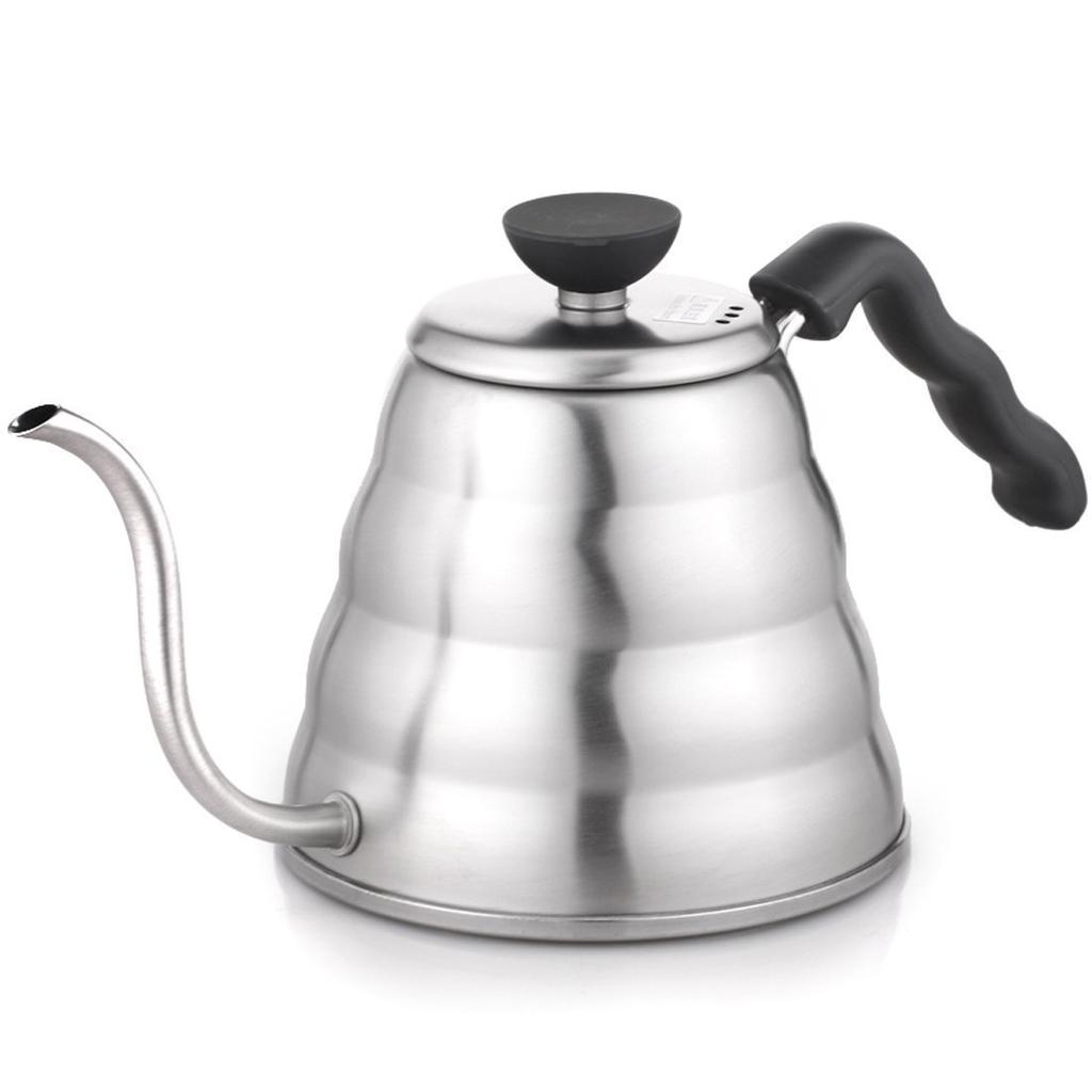 Hario V60 Drip Kettle Hairline Silver Practical 800ml GasIH Compatible Made In Japan VKB-120HSV
