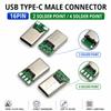 Разъем USB Type-C 16P SB 3.1 Разъем для кабеля данных Хвост разъема USB Штекер USB Male
