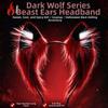 Soft Plush Faux Fur Headwear Red Black Halloween Hair Hoop Wolf Ears Headband  Club Events