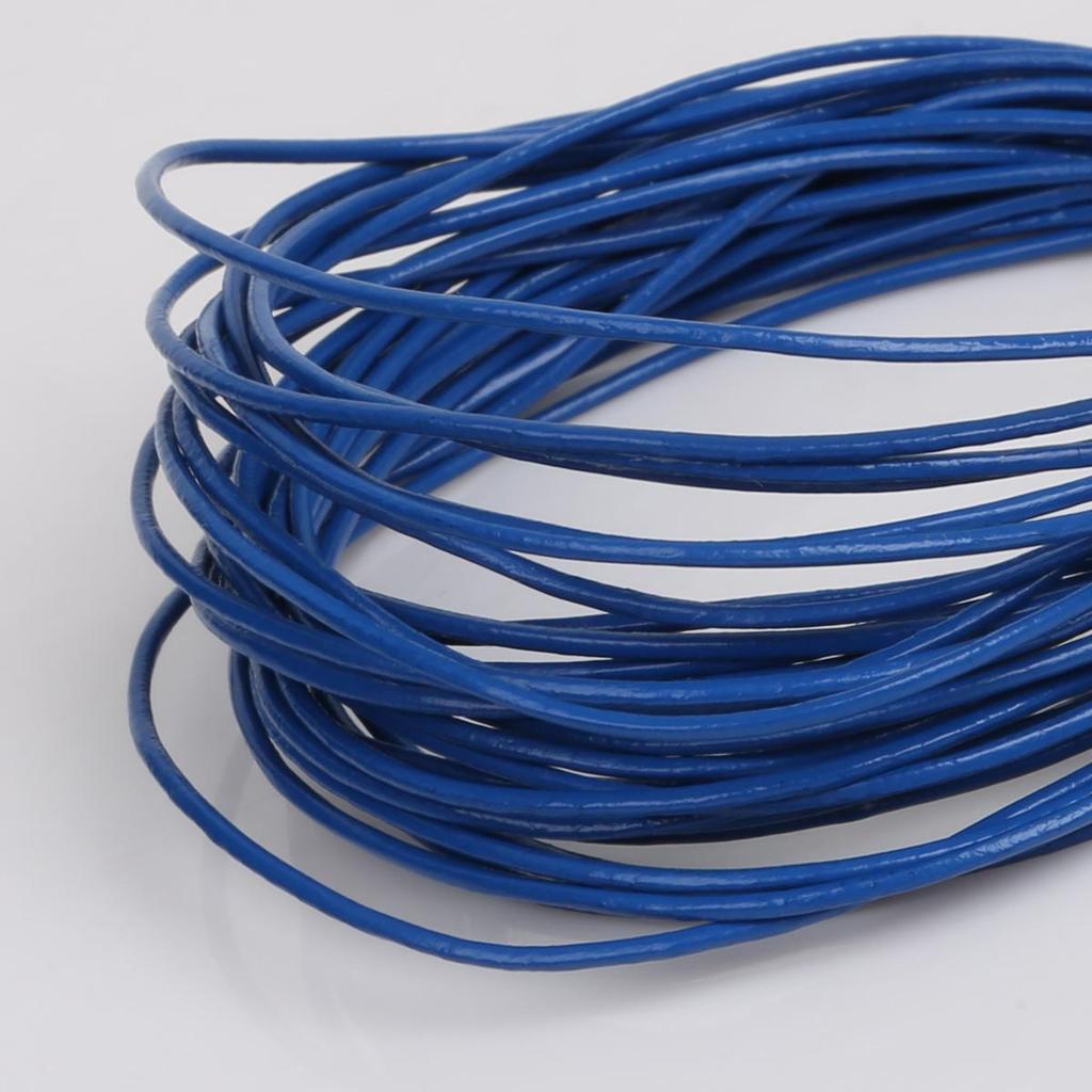 Натуральная круглая кожаная нить для изготовления браслетов, ювелирных изделий, DIY, шнур, шнур