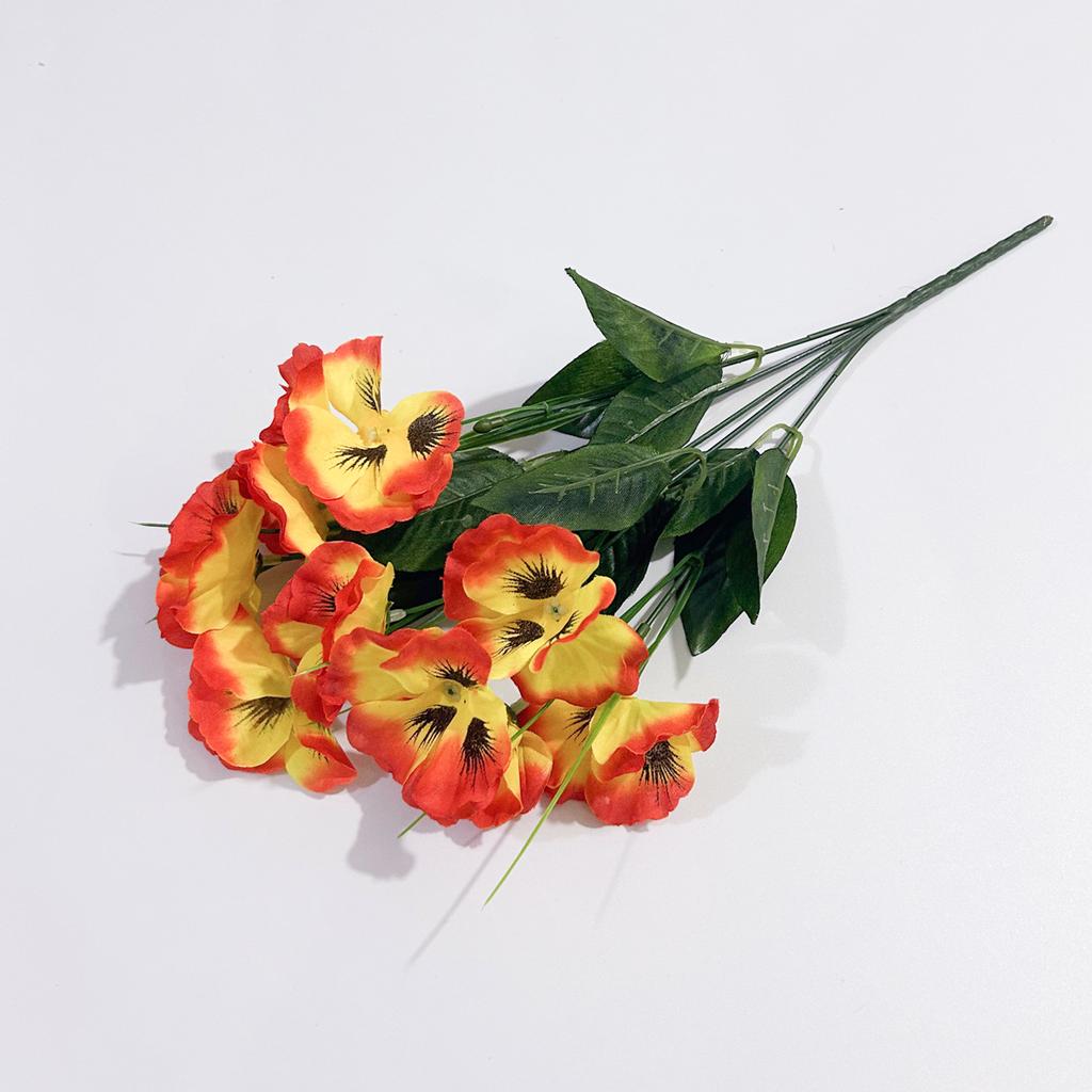 Искусственный цветок фаленопсис, анютины глазки, украшение для домашнего обеденного стола, орнамент