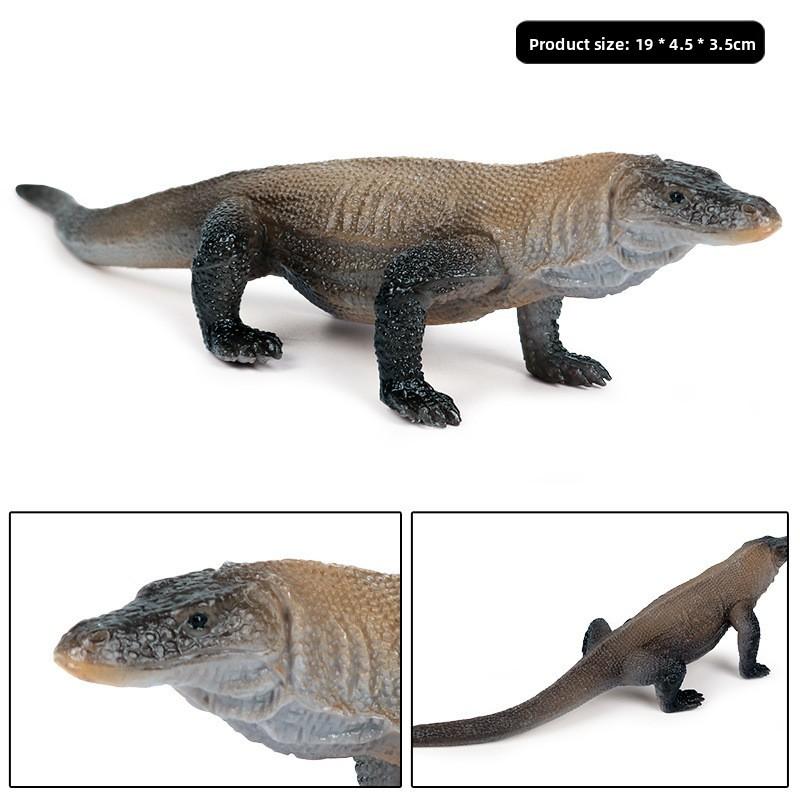 Static Dinosaur Model Kids Toy Plastic Komodo Dragon Figurine For Home And Classroom Use