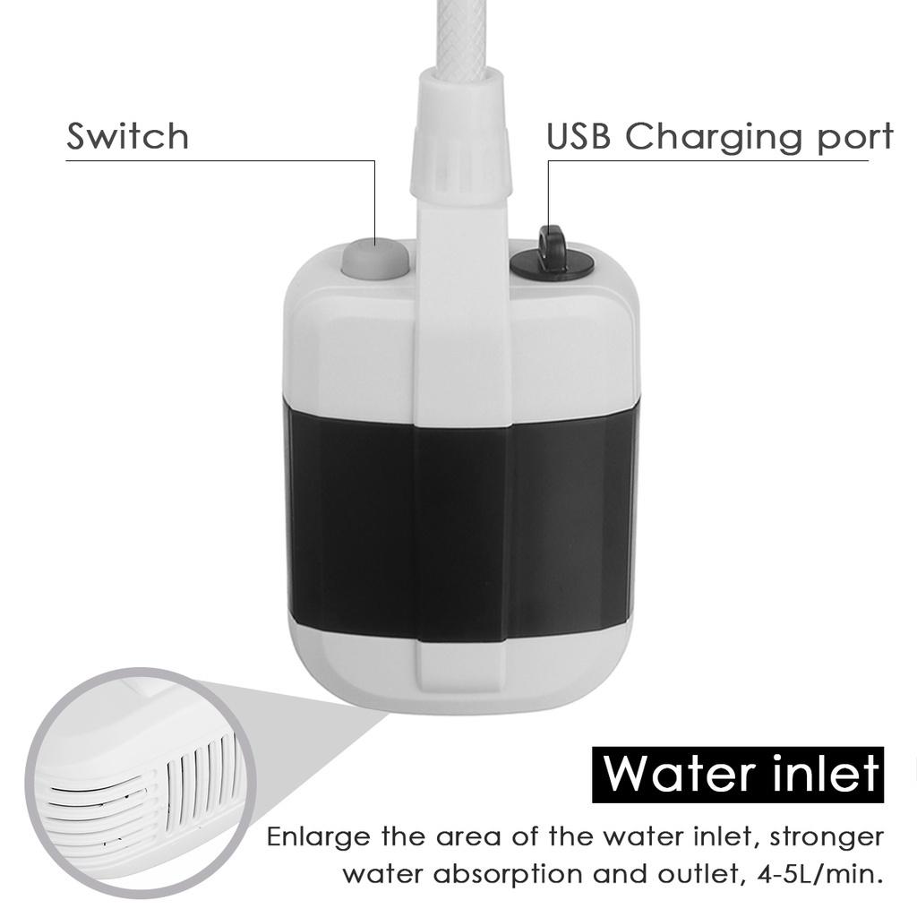 Портативный душ для домашних животных, кемпинговый душ, насос для душа, перезаряжаемая насадка для душа для кемпинга, пешего туризма, путешествий на открытом воздухе