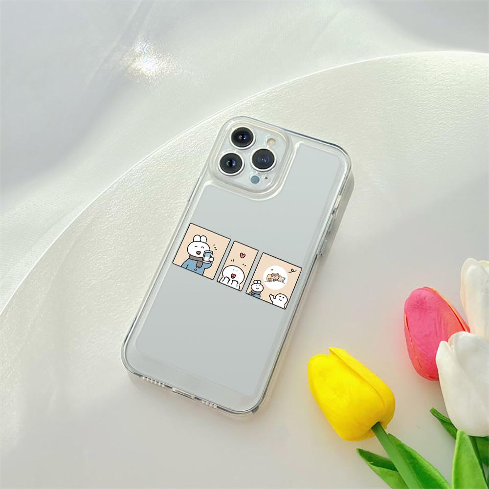 Милый чехол для телефона с медведем для покупок для Iphone 14 13 12 11 Promax Mini Plus Xr Xs Max 7 8 Se 2022, прозрачный мягкий силиконовый чехол