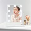 Vanity Makeup with 9 LED Adjustable Three Color Lighting USB Powered Mirror, Mirror, Tabletop, Light, Bulbs, Brightness, Modes, 360-Degree Rotation,