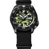 Мужские механические автоматические часы Seiko 5 Sports SKX Зеленый камуфляжный циферблат Нейлоновый ремешок Военный стиль