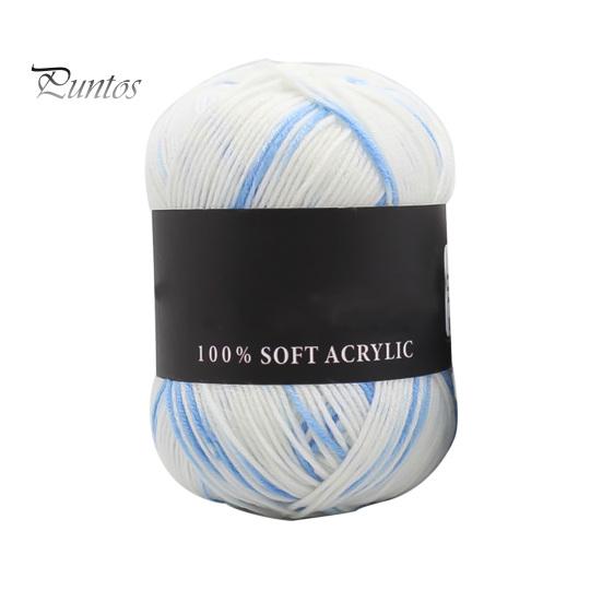 Шерстяная пряжа тройных брендов, мягкая молочно-хлопковая однотонная вязальная пряжа для свитера