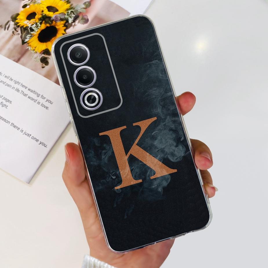 Для Oppo A80 5G Чехол OppoA80 CPH2639 Новый 26 Букв Чехол Прозрачный Силиконовый Чехол для Телефона Для Oppo A3 Pro 5G A3Pro CPH2665 Мягкие Fundas