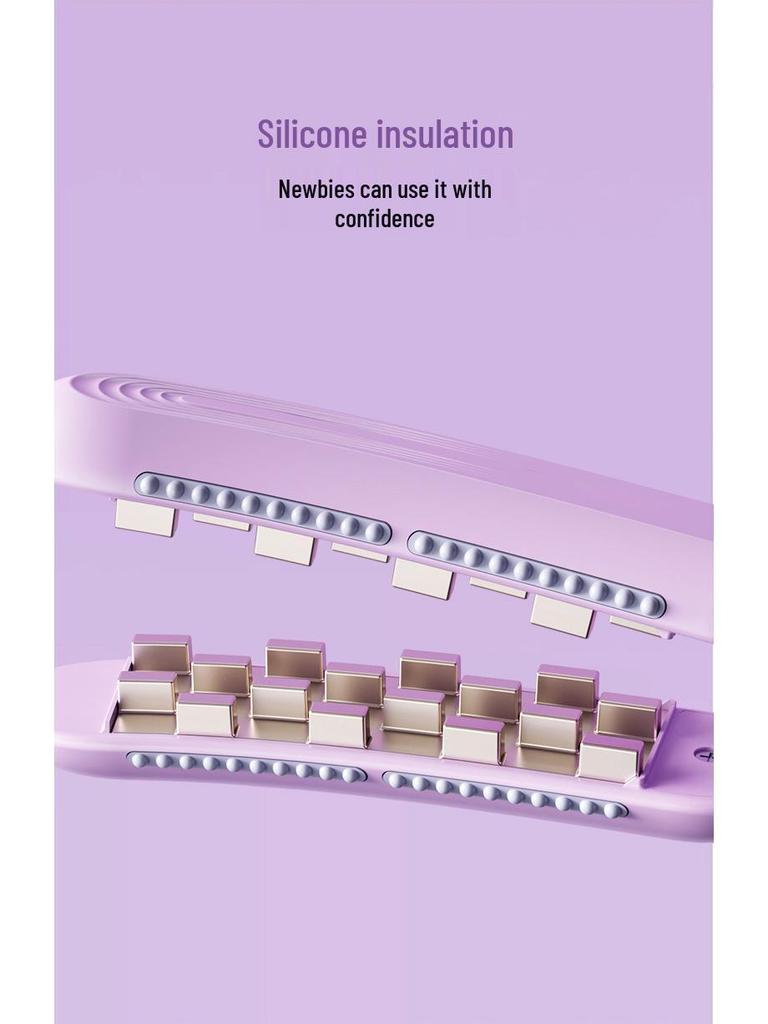 Ионный плойка для завивки волос "Кукурузная": Не повреждающий, пушистый гофре для укладки высоких макушек