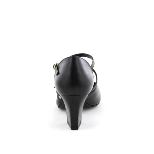 HIMIKO/Химико/Раздельные туфли-лодочки с двойным ремешком/641325 Черный 225