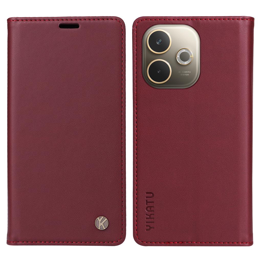 Для Oppo A5 Energy 5G (Китай)/Oppo A5 Pro 4G (Глобальный) Чехлы для телефонов YIKATU Магнитная застежка PU кожа Мобильный чехол