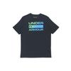 Men's Team Issue Wordmark Casual Elastic Printing Short Sleeve Black 1329582-004