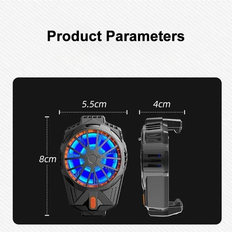 X57 Mobile Phone Semiconductor Cooler 3 Gears Adjustable Cooling Fan for Gaming