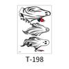 Waterproof sweat-resistant large floral arm tattoo sticker, dark Halloween horror tattoo, pumpkin skull Prajna tattoo sticker