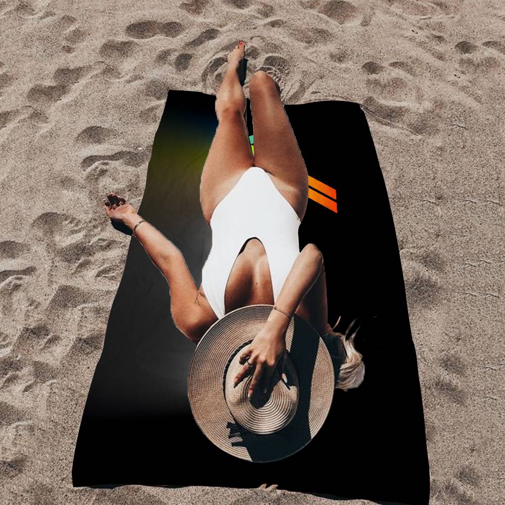 Amiga Logo Fashion Microfiber Blanket Quick Drying Beach Towels Oversized Printing Super Absorbent Pool Towel Blanket