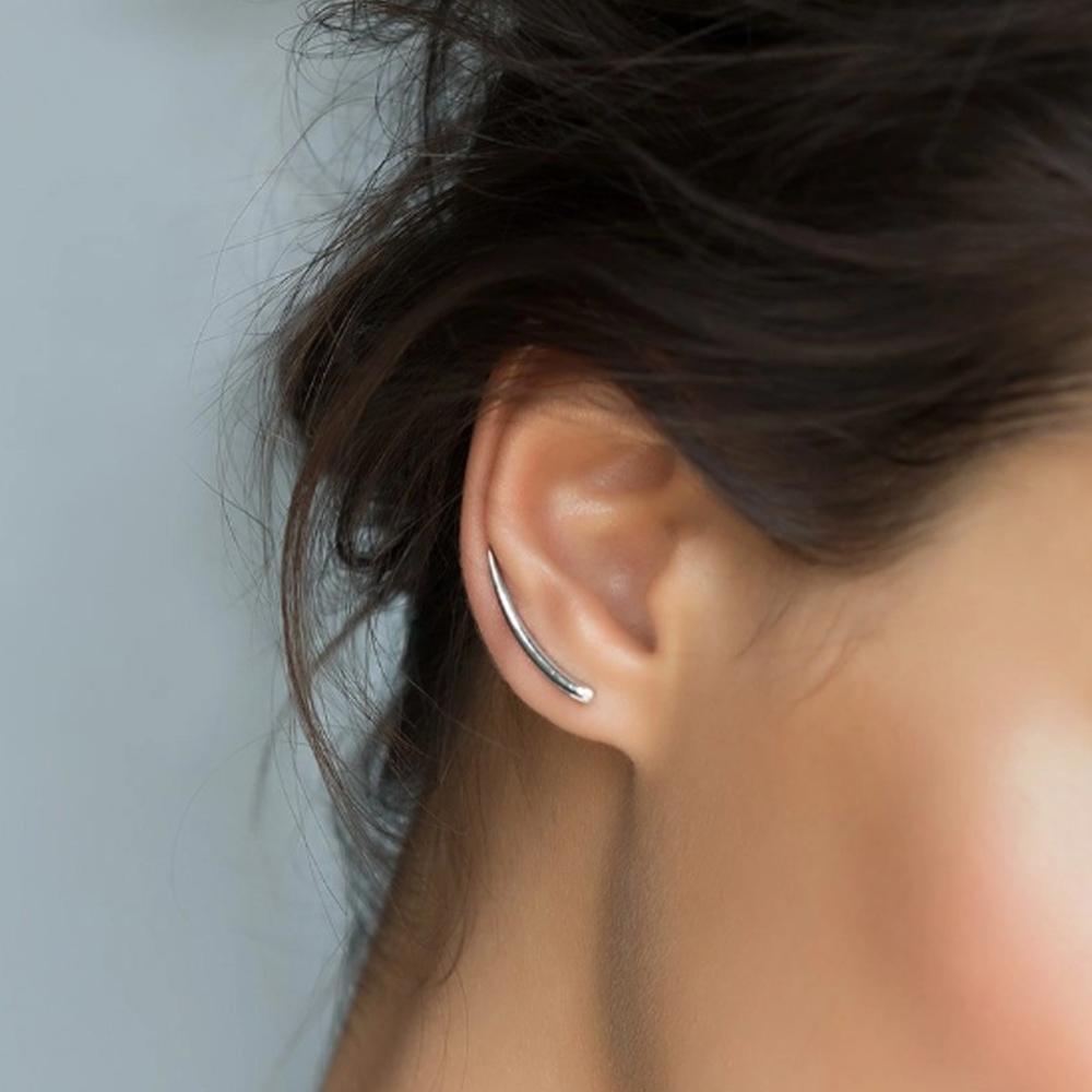 ANDYWEN Серьги-клипсы из стерлингового серебра 925 пробы, золото, большие длинные 25 мм, ювелирные изделия линии Pendiente, подарок на день рождения 2023