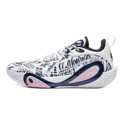 Li Ning DLO1 Jay Flow Russell Generation Технология амортизации по всей стопе Поддержка стабилизации из ТПУ в виде бабочки Низкие баскетбольные кроссовки ABPV009-18